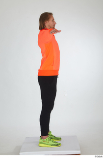 Erling black tracksuit dressed orange long sleeve t shirt sports…